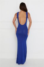 Adriana Maxi Dress Blue - Image 6
