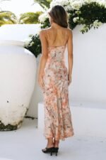 Catch The Waves Midi Dress Orange - Image 9