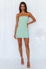 Cherry Taste Mini Dress Green - Image 2