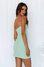 Cherry Taste Mini Dress Green - Image 4