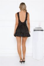 Daisy Chain Days Mini Dress Black - Image 6