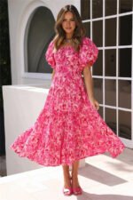 Dancer Girl Midi Dress Pink - Image 2