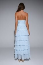 Dream State Strapless Maxi Dress Blue - Image 7