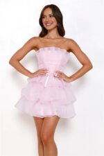 Exquisite Desserts Strapless Mini Dress Pink - Image 2