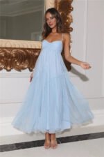 Feature Me Tulle Midi Dress Blue - Image 2
