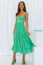 Freshly Brewed Midi Dress Green - Image 2