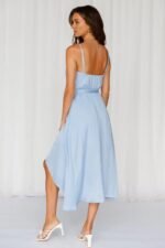 Fuel To My Fire Midi Dress Steel Blue - Image 6