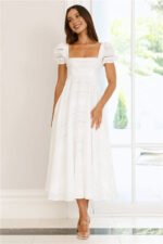 Honeysuckle Haven Maxi Dress White - Image 4