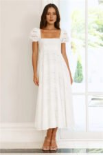Honeysuckle Haven Maxi Dress White - Image 2