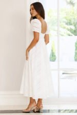 Honeysuckle Haven Maxi Dress White - Image 5