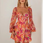 Janeiro Sun Long Sleeve Mini Dress Pink
