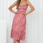 Kaitlyn Midi Dress Pink