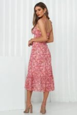 Kaitlyn Midi Dress Pink - Image 4