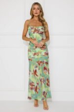 Lush Affair Maxi Dress Green - Image 3