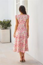Luxury In The Sun Midi Dress Pink - Image 12