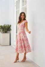 Luxury In The Sun Midi Dress Pink - Image 4