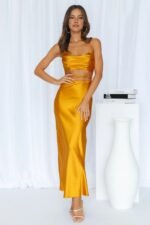 Made Love Midi Dress Gold - Image 3