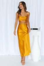 Made Love Midi Dress Gold - Image 4