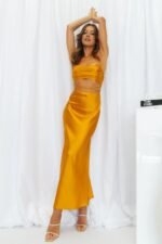 Made Love Midi Dress Gold - Image 5