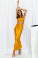 Made Love Midi Dress Gold - Image 6