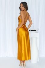 Made Love Midi Dress Gold - Image 8