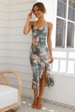 Mariposa Midi Dress Sage - Image 4