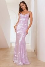 Moment For Opulence Sequin Maxi Dress Lilac - Image 3