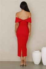 Need A Reason Midi Dress Red - Image 5