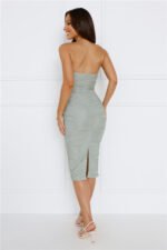Neptunes Tide Midi Dress Sage - Image 4