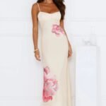 Paradise Glow Mesh Midi Dress Yellow