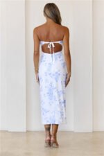 Poetic State Strapless Midi Dress White - Image 5