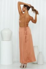 Reveal Your Mind Midi Dress Brown - Image 7
