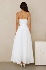 Saltwater Soul Strapless Midi Dress White - Image 6