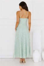 Sapphire Cascade Midi Dress Sage - Image 6