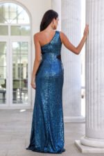 Sparkle With Luxe Maxi Dress Blue - Image 5