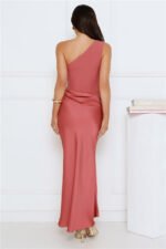 Starlit Darling Satin Maxi Dress Pink - Image 7
