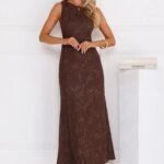 Stay Fab Maxi Dress Brown