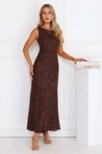 Stay Fab Maxi Dress Brown - Image 2