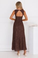 Stay Fab Maxi Dress Brown - Image 5