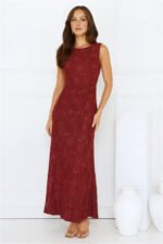 Stay Fab Maxi Dress Wine - Image 3