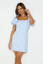 Striking Elegance Mini Dress Blue - Image 2