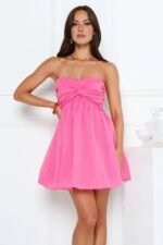 WexaloraStrapless Mini Dress Pink - Image 2