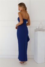 Yes Always Strapless Maxi Dress Blue - Image 4